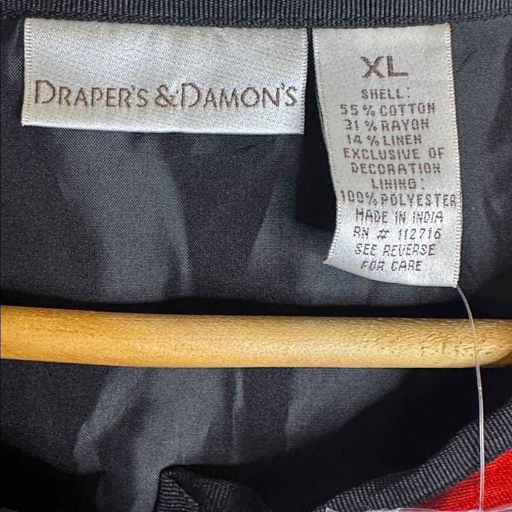 Draper’s & Damon’s Patchwork Jacket with shoulder pads Plus XL NWT - Picture 3 of 5